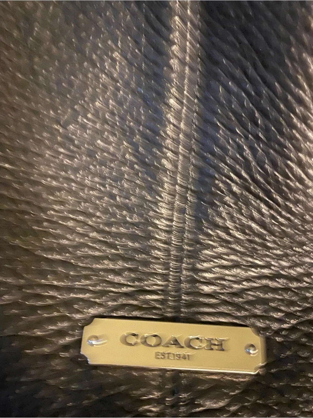 Coach Black Pebble Leather Shoulder Hobo with Tassel. In great condition!!!